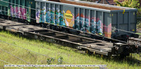 33 68 4909 006-1 Sffggmrrss IKA AAE Megafret twin low floor intermodal container wagon @ York Holgate Sidings 2020-09-09 © Paul Bartlett [4w]