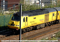 43013 Mark Carne CBE  Network Rail Measurement Train power car [built Crewe 31.10.1976] @ York Freight avoiding line 2020-09-21 © Paul Bartlett [7w]