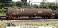 VTG86926 TDA 63t Bogie tank for Aviation Turbine Engine Fuel Tare 26.600kg [Des code TD014A Procor Horbury 1990] @ York Holgate Junction 2024-04-08 © Paul Bartlett w