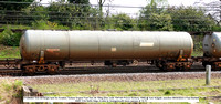 VTG86964 TDA 64t Bogie tank for Aviation Turbine Engine Fuel Tare 26.150kg [Des code TD014A Procor Horbury 1990] @ York Holgate Junction 2024-04-08 © Paul Bartlett w