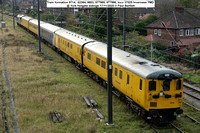 Train formation 9714,  62384, 9803, 977985, 977986, loco 37025 Inverness TMD @ York Holgate sidings 2020-11-17 © Paul Bartlett [01w]