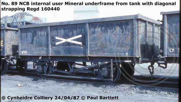 89 Mineral 87-04-24 Cynheidre Colliery © Paul Bartlett [1W]