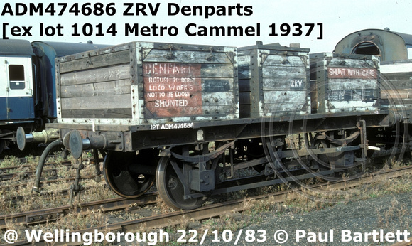 ADM474686 ZRV Denparts at Wellingborough 83-10-22