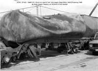 SUKO  67549 = SMBP1871 Burnt out class B fuel Tank @ Stoke Wagon Repairs 83-04-30 © Paul Bartlett w