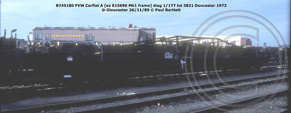 B745180 FVW Carflat A @ Gloucester 89-11-26 © Paul Bartlett w