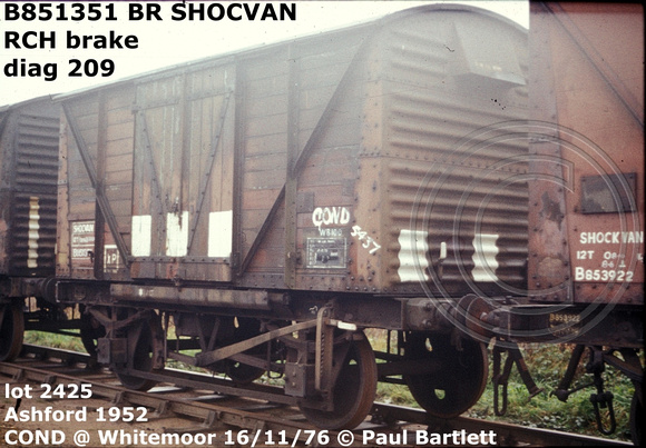 B851351 SHOCVAN Cond at Whitemoor 76-11-16