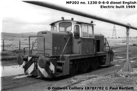 1 MP202 1230 EE diesel Onllwyn Colliery 92-07-18 © P Bartlett [3w]