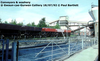2 Conveyors Gwaun-cae-Gurwen Colliery 92-07-18 © P Bartlett [1w]