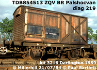 TDB854513 ZQV Palshocvan  at Millerhill 84-07-21
