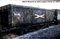 MA.015. Cwm coke works internal user mineral wagons