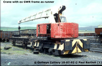 1 Crane Onllwyn Colliery 92-07-18 © P Bartlett [1w]