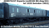 ADB975157 Enparts at Swindon Works 79-05-19