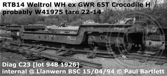 RTB14 (W41975) Weltrol WH Crocodile H internal @ Llanwern BSC 94-04-15[1]