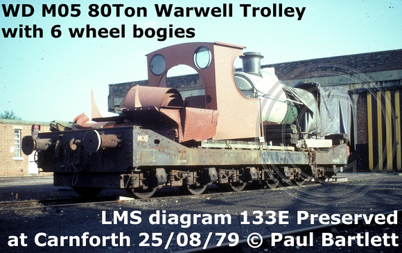 WD M05 80T Warwell Trolley Conserved @ Carnforth 79-08-25 [2]