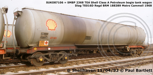 SUKO87106 = SMBP 2368 TEA Shellhaven 92-04-11 © Paul Bartlett [01W]