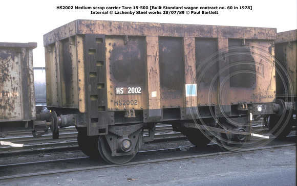HS2002 medium scrap carrier @ Lackenby 89-07-28 © Paul Bartlett w