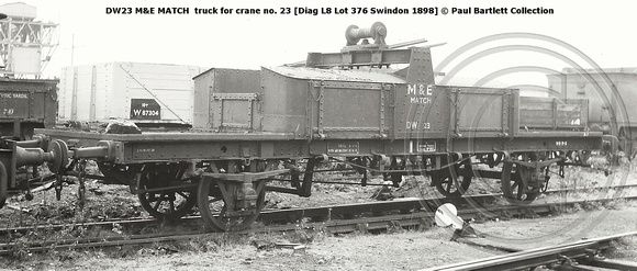 DW23 M&E MATCH  truck crane no. 23 © Paul Bartlett Collection w