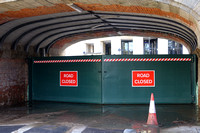 RAI06824 new flood defence doors Lendal bridge York 2022-02-24 © Paul Bartlett