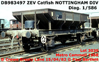 BR Catfish ZEV ballast hopper wagon