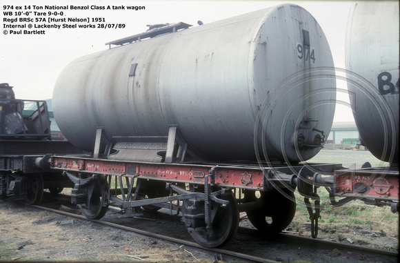 974 ex National Benzol tank @ Lackenby 89-07-28 © Paul Bartlett [2w]