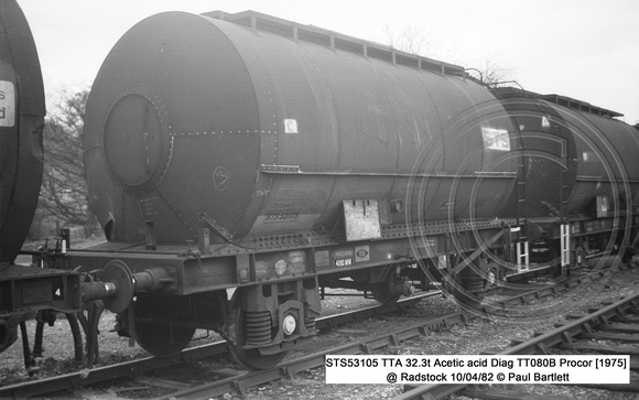 STS53105 TTA Acetic acid Diag TT080B @ Radstock  Marcrofts wagon works 82-04-10 © Paul Bartlett w