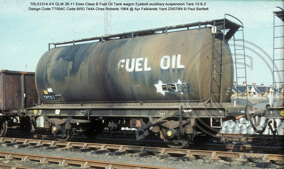 TRL51314 Fuel Oil Class B @ Ayr Falklands Yard 84-07-23 � Paul Bartlett w