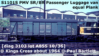 SECR, SR & BR(S) PMV NPCCS Passenger luggage vans