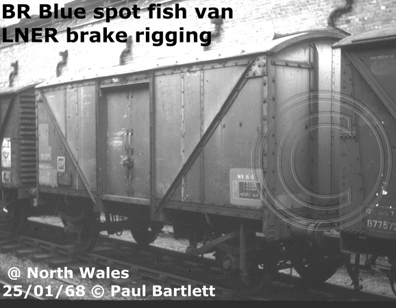 BR Blue spot fish van @ North Wales  68-01-25