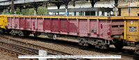 503500 MLA 65.9t EWS Red Snapper bogie ballast wagon Tare 24-100kg  [Des code ML003A Greenbrier Europe Poland 2008] @ York Station 2022-05-08 © Paul Bartlett w