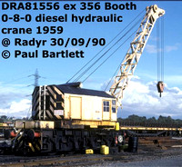 BR Cranes DRA81547 - 81556 Booth 0-8-0 crane ZTO ZOR ZOP ZPP YSP YSR ZQR YSQ