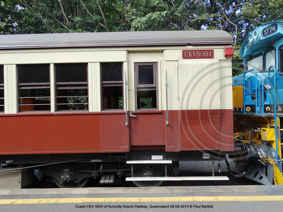 Coach CKV 5004 of Kurunda Scenic Railway, Queensland 28-09-2014 � Paul Bartlett DSC06303