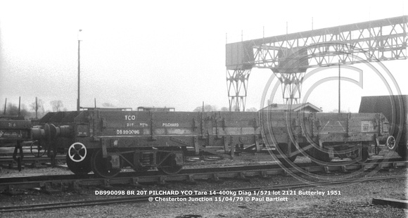 DB990098 PILCHARD @ Chesterton Junction 79-04-11 © Paul Bartlett w