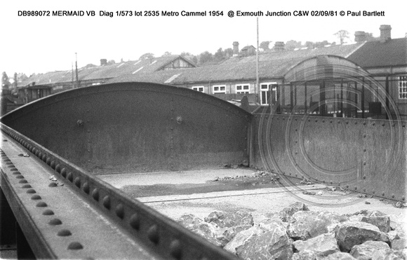 DB989072 MERMAID VB  @ Exmouth Junction C&W 81-09-02 � Paul Bartlett w