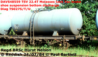 Davis Molasses tank wagons TSV