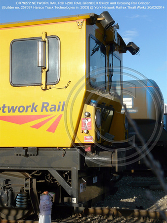 DR79272 Harsco Switch & Crossing Rail Grinder @ York NR Thrall Works 2014-02-20 [09w]