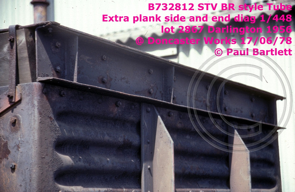B732812 STV end  STV extended height @ Doncaster Works 78-06-17