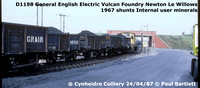D1198 MDVs 87-04-24 Cynheidre Colliery © Paul Bartlett [4W]