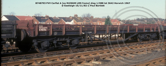 B748793 FVV Carflat A @ Eastleigh 82-11-15 © Paul Bartlett w