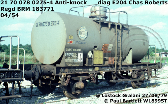 21 70 078 0275-4 Anti-knock diag E204 Lostock Gralam 79-08-27