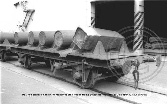 B51 Roll carrier @ Stocksbridge UES 94-07-31 © Paul Bartlett [1w]