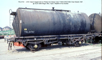 TRL51761 ? A761 Class B lagged tank @ South Staffs Wagon Wks, Tipton 83-08-19 � Paul Bartlett w