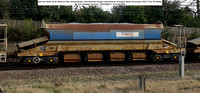 380164 HQAH 64.4t Network Rail Autoballaster intermediate hopper [built Doncaster 2001] Tare 25-600kg @ York Holgate Junction 2022-02-26 © Paul Bartett w