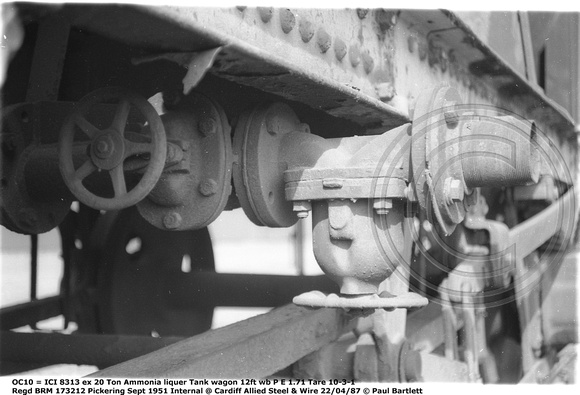 OC10 = ICI 8313 ex Ammonia liquer Internal @ Cardiff Allied Steel & Wire 87-04-22 © Paul Bartlett [12w]