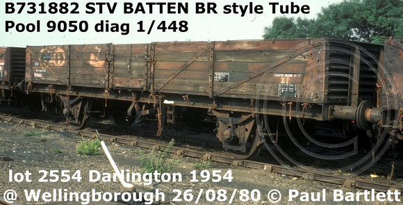 B731882 STV BATTEN @ Wellingborough 80-08-26