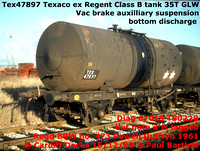 Regent - Texaco Class B 22t Vac brake tank wagons
