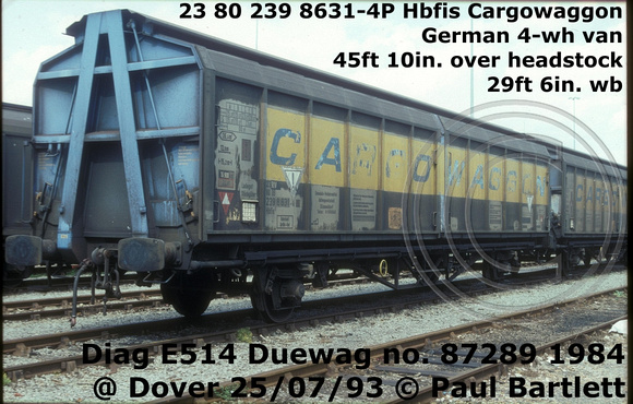 23 80 239 8631-4P Hbfis Cargowaggon