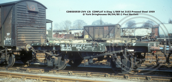 CDB505939 ZVV CONFLAT A @ York Dringhouses 80-04-06 © Paul Bartlett W