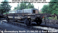 LMS Double bolster wagons  converted to welded rail train ZNV