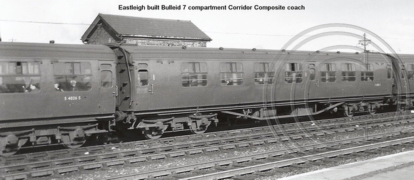 Eastleigh Bulleid Corridor Composite coach � Paul Bartlett collection w