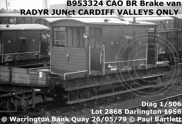 B953324 CAO at Warrington Bank Quay 79-05-26